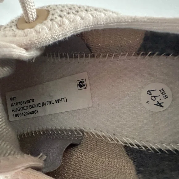 Allbirds Tree Runner Womens 7 Sneakers Rugged Beige Natural White Sole - Picture 7 of 8